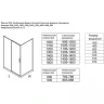 Душевой уголок Aquanet Pleasure Evo AE65-150x80-BT 150x80 324141 профиль Черный стекло прозрачное