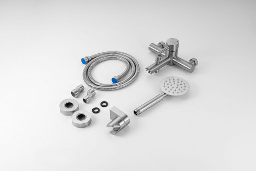 Смеситель для ванны Knotlor Streamline SS-05 цвет Матовая сталь