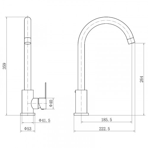 Смеситель для кухни Fashun A54001N-13 цвет Песочный