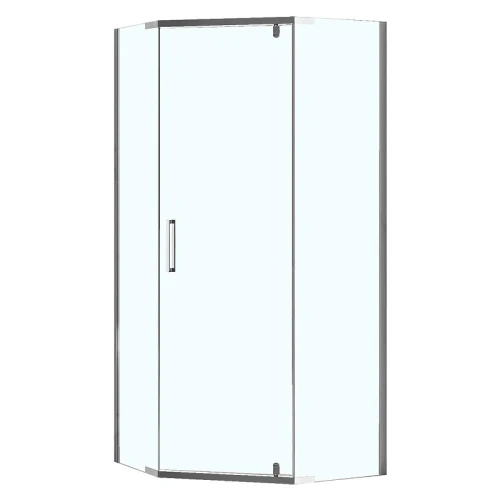 Душевой уголок Loranto Neo 100х100 CS-22108-100 профиль Серебро стекло прозрачное