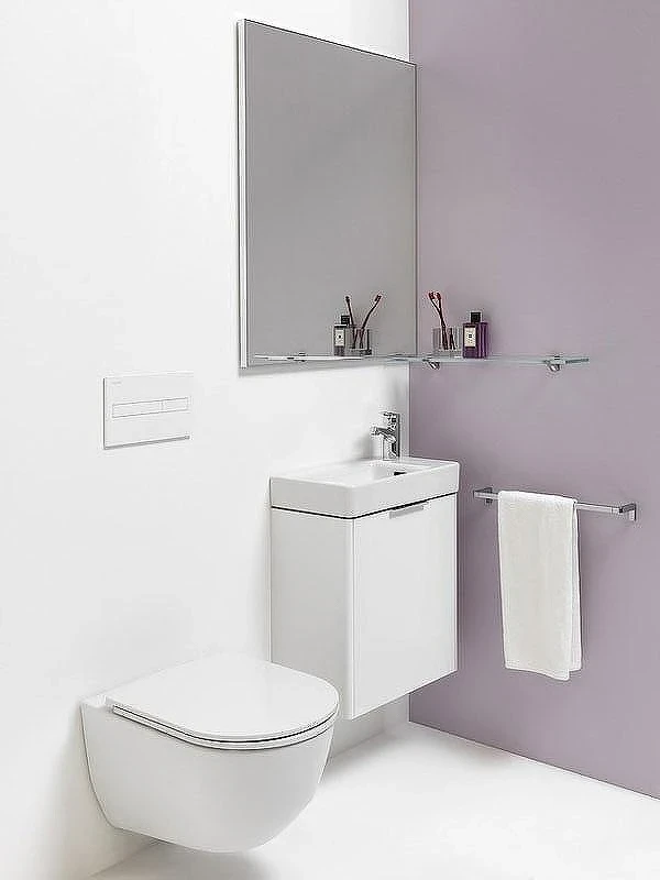 Унитаз с инсталляцией Laufen Pro Rimless 8.2096.6.000.000.1+8.9896.6.000.000.1 + Alcaplast Sadroмodul AM101/1120-0001+M71 с сиденьем Микролифт с клавишей смыва Хром