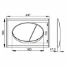 Унитаз с инсталляцией Laufen Pro Rimless 8.2096.6.000.000.1+8.9896.6.000.000.1 + Alcaplast Sadroмodul AM101/1120-0001+M71 с сиденьем Микролифт с клавишей смыва Хром