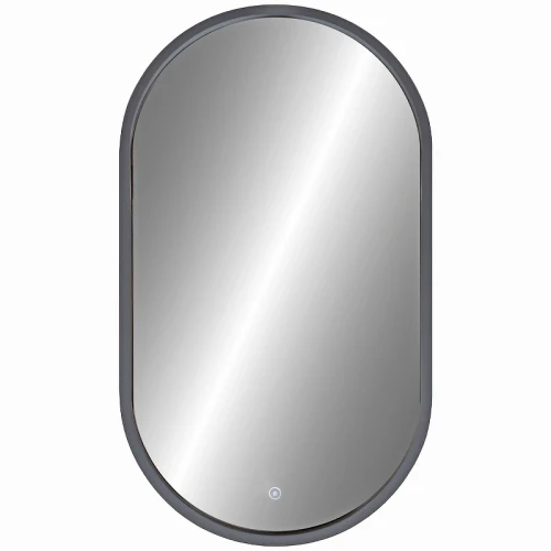 Зеркало Континент Prime 450х800 ЗЛП1079 с подсветкой Серое с сенсорным выключателем МДФ / ЛДСП, стекло