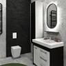 Зеркало Континент Prime 450х800 ЗЛП1079 с подсветкой Серое с сенсорным выключателем МДФ / ЛДСП, стекло