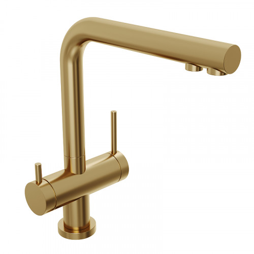 Смеситель для кухни Abelsberg Pura UVF70929BG цвет Королевское золото