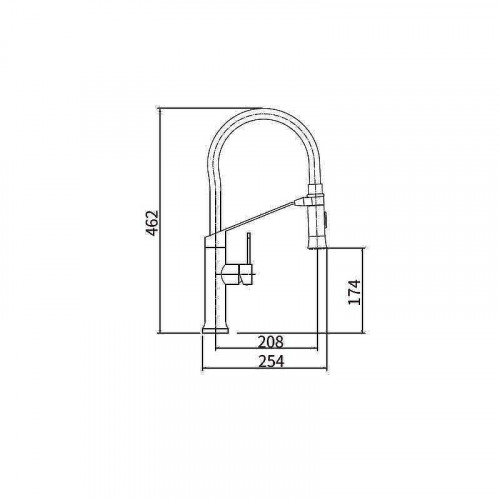Смеситель для кухни Fashun A54501-8 цвет Сатин Белый