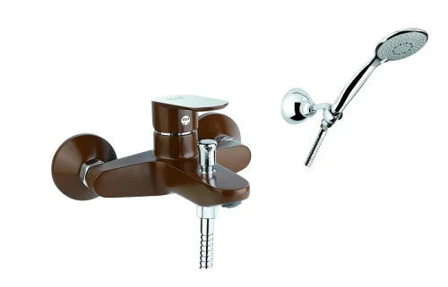 Смеситель для ванны Fiore Kevon Chic 81MX8150 цвет Хром Коричневый