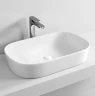 Раковина Artceram Ghost 65 GHL002 01 00 Белая фарфор накладная