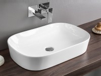 Раковина Artceram Ghost 65 GHL002 01 00 Белая фарфор накладная