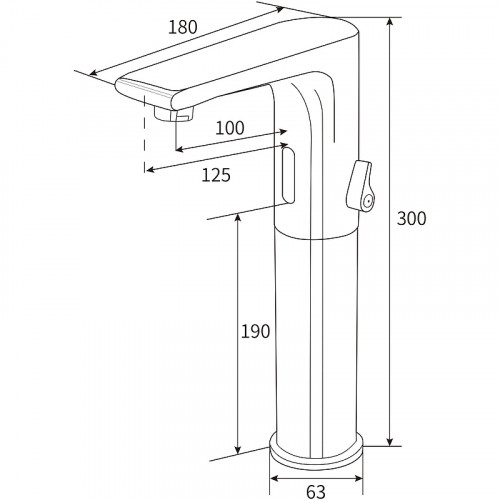 Смеситель для раковины beWash Photocell BWAM0BH8038 Хром