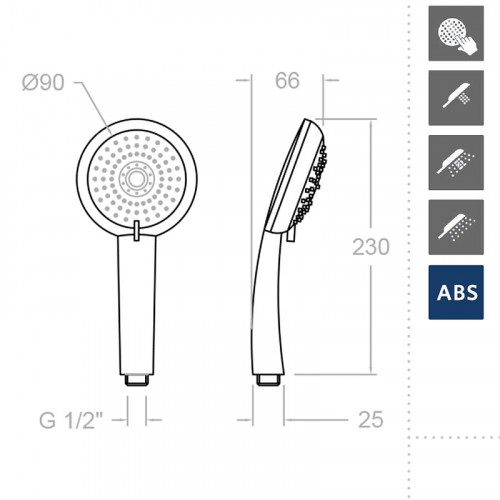 Ручной душ Ramonsoler Hidroterapia 5811AS Хрмо