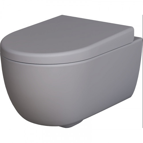 Унитаз Ambassador Abner 103T20301R подвесной Серый матовый без сиденья фарфор подвесной