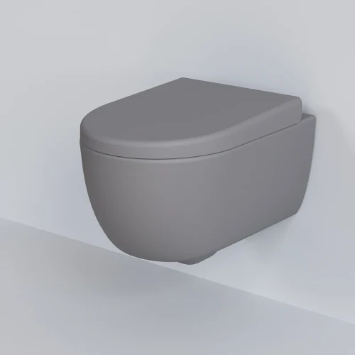 Унитаз Ambassador Abner 103T20301R подвесной Серый матовый без сиденья фарфор подвесной