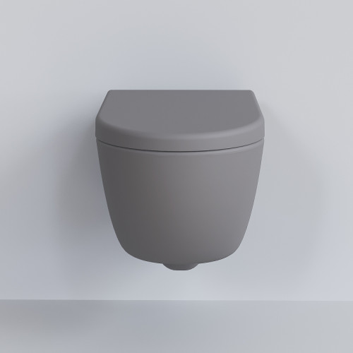 Унитаз Ambassador Abner 103T20301R подвесной Серый матовый без сиденья фарфор подвесной