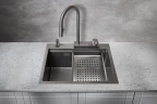 Кухонная мойка Milacio Denia 57 MC.77409 Вороненая сталь нержавеющая сталь встраиваемый