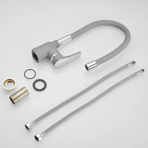 Смеситель для кухни Shevanik S443-9 цвет Серый