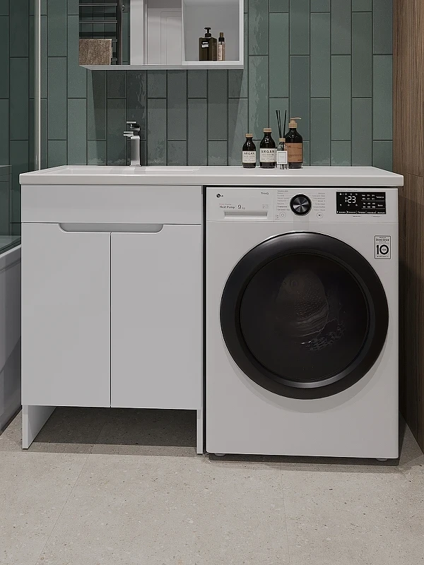 Тумба с раковиной Orange Kandy 120 L OPKD-120TUW+RAL Белый глянец МДФ / ЛДСП