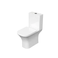 Унитаз компакт Aquatek Optima Square AQ4411-00 цвет Белый с бачком и сиденьем Микролифт