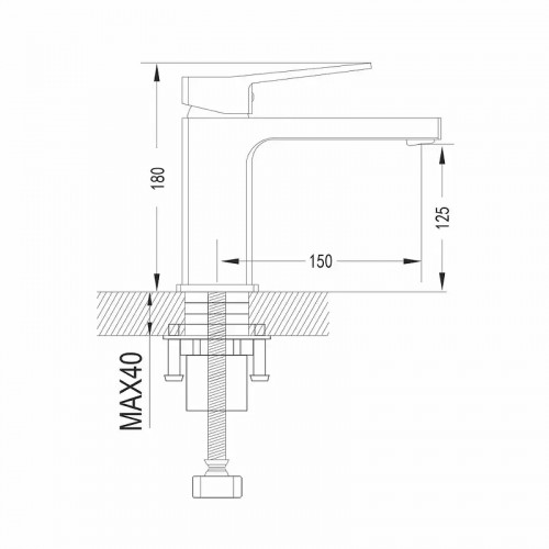 Смеситель для раковины Shevanik S6901 цвет Хром