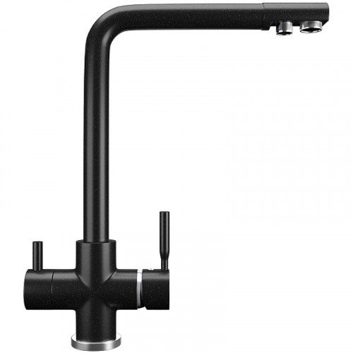 Смеситель для кухни Ulgran Classic U-016-344 Ультра-черный латунь