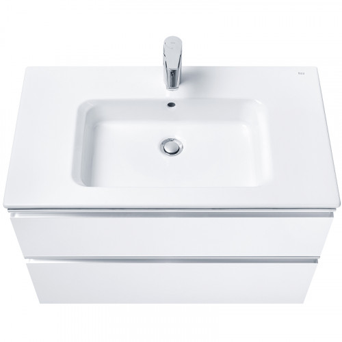 Тумба под раковину Roca The Gap 80 A857399806 подвесная Белый глянец