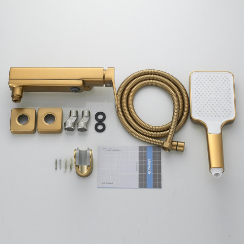 Смеситель для ванны Shevanik S99G S9952G цвет Золотой сатин