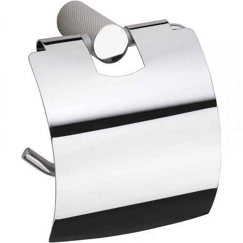 Держатель туалетной бумаги Bemeta Brilia 177112012 с крышкой цвет Полированное серебро