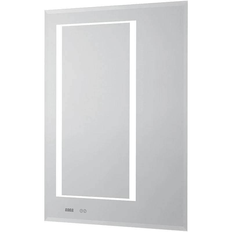Зеркало Aquaton Сакура 80 1A236502SKW80 с подсветкой с сенсорным выключателем с антизапотеванием и часами стекло