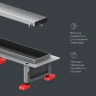 Душевой лоток AM.PM MasterFlow 70 W01SC-U11-070-04SB с решеткой Хром матовый / под плитку Tile