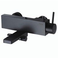 Смеситель для ванны Bravat Arc F66061K-01A-ENG Черный латунь на стену однорычажный