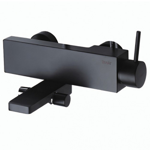 Смеситель для ванны Bravat Arc F66061K-01A-ENG Черный латунь на стену