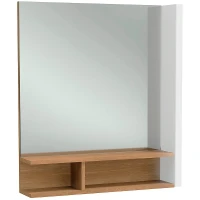 Зеркало Jacob Delafon Terrace 60 R EB1180D-NF с подсветкой Белое Древесное с сенсорным выключателем МДФ / ЛДСП, массив дерева, стекло