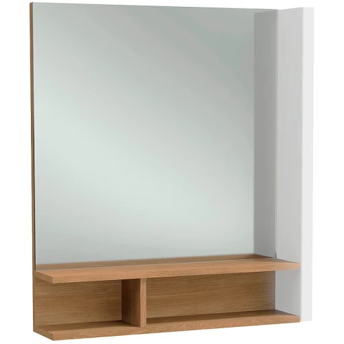 Зеркало Jacob Delafon Terrace 60 R EB1180D-NF с подсветкой Белое Древесное с сенсорным выключателем МДФ / ЛДСП, массив дерева, стекло