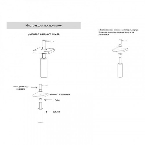 Дозатор для моющего средства Grocenberg AC0031GO цвет Золото глянцевое