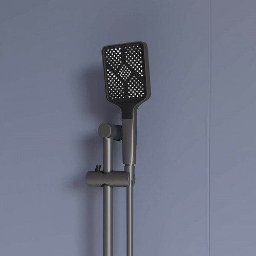 Смеситель для ванны RGW SP-41Gr 69140541-11 Серый латунь на стену