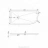 Душевой поддон из искусственного камня RGW Stone Tray ST/AL-W 120x80 16154128-01L Белый