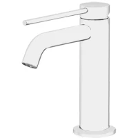 Смеситель для раковины Gattoni Circle Two 9142/91BO Белый матовый латунь