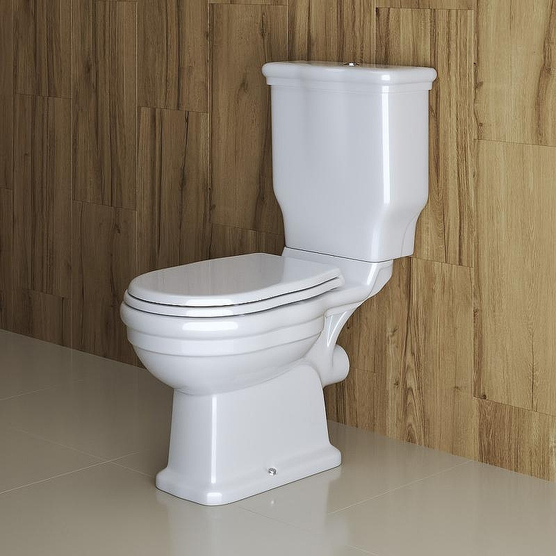 Унитаз-компакт BelBagno Boheme BB115CPR/BB115SC с бачком и сиденьем Микролифт