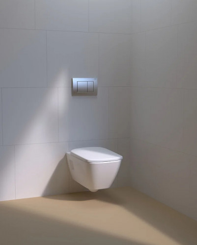 Инсталляция Geberit Delta 458.163.21.1 для унитаза с клавишей смыва Хром глянцевый пластик