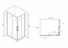 Душевой уголок Abber Schwarzer Diamant 120x90 AG02129BH профиль Черный стекло прозрачное