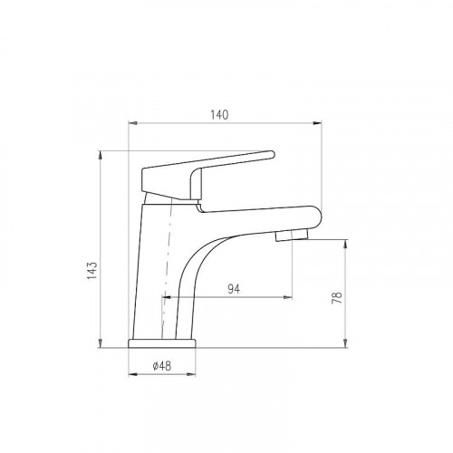 Смеситель для раковины Rav Slezak Colorado CO126.5BZ цвет Белый Золото