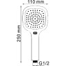 Душевая система WasserKRAFT Alme A16069 Хром латунь встраиваемый