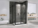 Душевой уголок Abber Sonnenstrand 90x80 AG07090B-S80B профиль Черный стекло прозрачное