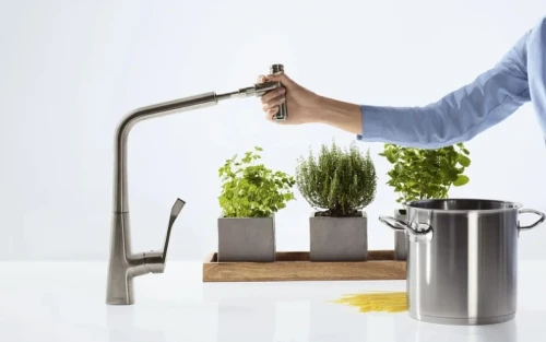Смеситель для кухни Hansgrohe Metris Select 14884800 Сталь