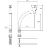 Смеситель для кухни Shouder Dante 0390504