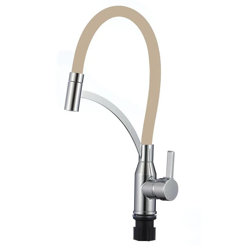 Смеситель для кухни Fmark FS8244A-12 цвет Хром Бежевый