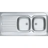 Кухонная мойка Alveus Classic 100 NAT-60 1200x600 R 1009085 Натуральная сталь нержавеющая сталь накладная
