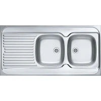 Кухонная мойка Alveus Classic 100 NAT-60 1200x600 R 1009085 Натуральная сталь нержавеющая сталь накладная