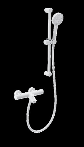 Смеситель для ванны Wonzon &amp; Woghand WW-C2002-A-MW с термостатом цвет Белый матовый