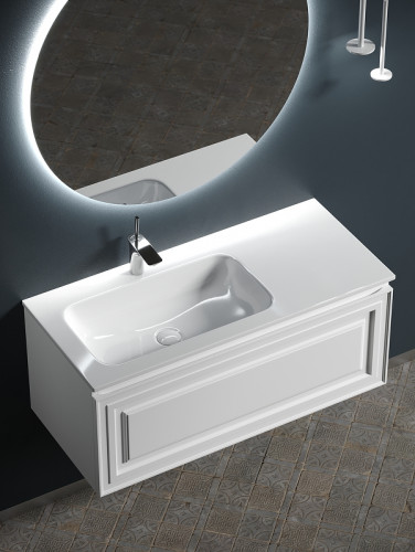 Тумба под раковину Sancos Very 100 L VR100LW подвесная Bianco МДФ / ЛДСП